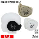 【30％OFF SALE】ナノユニバース ゴルフ NANOuniverse GOLF メンズ レディース イヤーウォーマー イヤーマフ 耳あて 保温 防寒 裏ファー素材 折り畳み式 コンパクト ポケッタブル仕様 ロゴ刺繍 ゴルフ