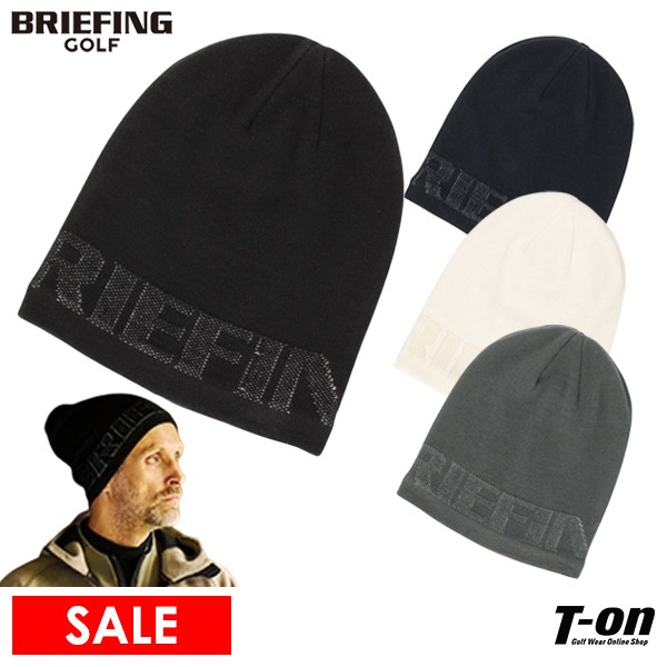 ニット帽（メンズ） 【30％OFF SALE】ブリーフィング ゴルフ BRIEFING GOLF メンズ レディース ニット帽 ビーニー ニットキャップ 保温 裏フリース 透かし編みロゴデザイン 星条旗モチーフ刺繍 ゴルフ