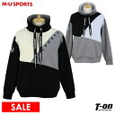 【30％OFF SALE】MUスポーツ エムユー スポーツ M.U SPORTS MUSPORTS メンズ トレーナー ハイネックトレーナー ダンボールニット プルオーバー 配色切替デザイン ロゴ刺繍 【送料無料】 ゴルフウェア