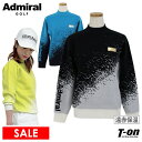 【30％OFF SALE】アドミラルゴルフ Admiral Golf 日本正規品 レディース セーター ハイネック モックネック ニット 遠赤外線保温 手洗い可 スタートレイルジャガード オーロラロゴワッペン 【送料無料】 ゴルフウェア その1