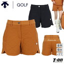 デサントゴルフ デサント DESCENTE GOLF レディース パンツ ショートパンツ 中綿ショートパンツ 蓄熱保温 ストレッチ キルティングデザイン バックロゴプリント DSG COLLECTION 【送料無料】 2023 秋冬 新作 ゴルフウェア