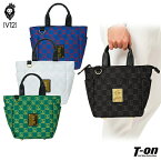 V12 ゴルフ ヴィ・トゥエルブ メンズ レディース カートバッグ カートポーチトートバッグ ラウンドバッグ MONOGRAM CART BAG モノグラム柄 総柄 ロゴプレート ゴルフ