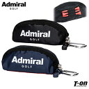 アドミラルゴルフ Admiral Golf 日本正規品 メンズ レディース ボールポーチ ボールケース ボール3個収納可 ティー挿し付 ロゴプリント ゴルフ