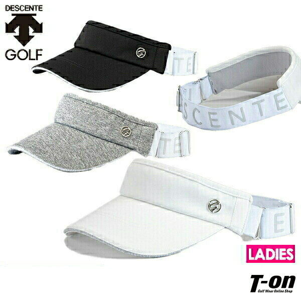 【30％OFF SALE】デサントゴルフ デサント DESCENTE GOLF レディース サンバイザー 後ろゴムアジャストサンバイザー すべり部吸汗速乾 サイズ調整可能 2023 春夏 新作 ゴルフ