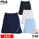 フィラ フィラゴルフ FILA GOLF レディース スカート 裾切替フレアスカート インナーパンツ一体型 UVカット ストレッチ ウエスト伸縮 ロゴプリント 2023 春夏 新作 ゴルフウェア その1