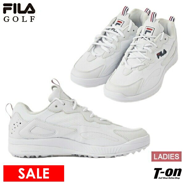 【40％OFF SALE】フィラ フィラゴルフ FILA GOLF レディース シューズ ゴルフシューズ スパイクレスシューズ レイトレイサーデザイン アッパー耐水性 クッション性 ロゴデザイン ゴルフ