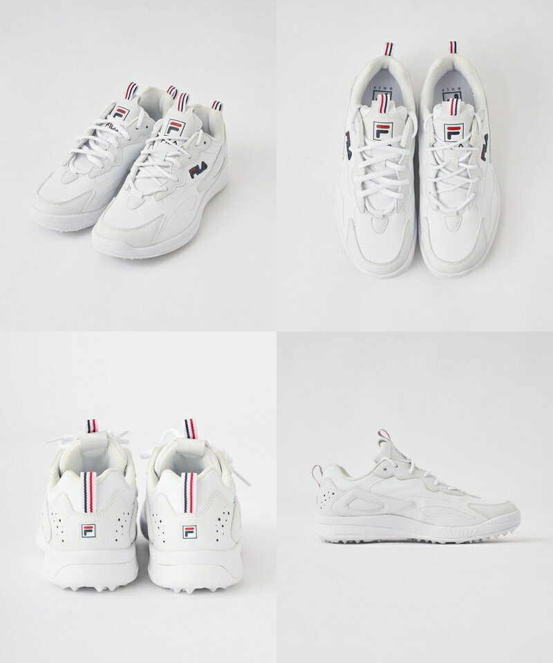【50％OFF SALE】フィラ フィラゴルフ FILA GOLF レディース シューズ ゴルフシューズ スパイクレスシューズ レイトレイサーデザイン アッパー耐水性 クッション性 ロゴデザイン ゴルフ 【送料無料】