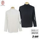 カステルバジャックスポーツ ブラックライン CASTELBAJAC SPORTS BLACK Line メンズ ハイネックシャツ 長袖 インナーシャツ アンダーシャツ 接触冷感 UVカット 抗菌防臭 袖ロゴプリント ゴルフウェア