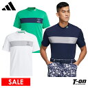 アディダス 【50％OFF SALE】アディダス アディダスゴルフ adidas Golf 日本正規品 メンズ ハイネックシャツ 半袖 モックネックシャツ 吸汗速乾 配色切替デザイン ロゴプリント ゴルフモチーフワッペン ゴルフウェア