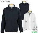 【30％OFF SALE】ジュン＆ロペ ジュンアンドロペ JUN＆ROPE メンズ ブルゾン ベストにもなる ナイロンジャケット 2WAY 撥水 防風 エンボスロゴパイピング 【送料無料】 ゴルフウェア