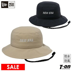 ニューエラ ゴルフ ニューエラ NEW ERA 日本正規品 メンズ レディース ハット バケットハット アドベンチャーハット 防水 防風 ゴアテックス素材 すべり部抗菌 あご紐付き アイレットロゴ ロゴプリント 2023 春夏 新作 ゴルフ