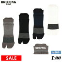 【30％OFF SALE】ブリーフィング ゴルフ BRIEFING GOLF メンズ ソックス 足袋型 アンクル丈 ショート丈 スニーカー丈ソックス コーデュラ素材混紡 高耐久性 ロゴジャガード ゴルフ