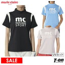 【50%OFF SALE】マリクレール マリ・クレール スポール marie claire sport レディース ハイネックシャツ 半袖 モックネックシャツ ...
