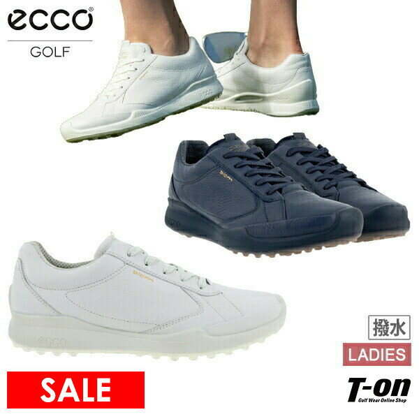 エコーゴルフ ECCO GOLF 日本正規品 レディース シューズ ゴルフシューズ スパイクレスシューズ W Biom Hybrid バイオムハイブリッド 撥水 シュリンクレザー ロゴプリント 【送料無料】 ゴルフ