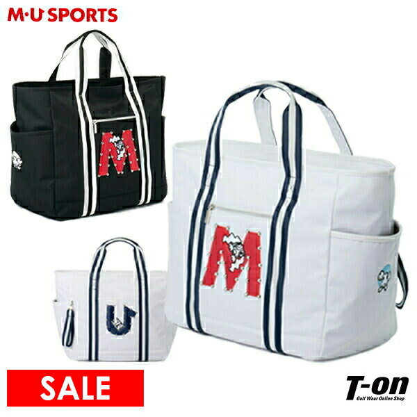 MUスポーツ エムユー スポーツ M.U SPORTS MUSPORTS メンズ レディース ボストンバッグ ビッグトートバッグ ロゴアップリケ キャラクターモチーフ スタッズデザイン  ゴルフ