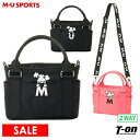 【30％OFF SALE】MUスポーツ エムユー スポーツ M.U SPORTS MUSPORTS メンズ レディース カートバッグ ミニトートバッグ ショルダーバッグにもなる ラウンドバッグ 2WAY シュシュ ロゴ刺繍 ゴルフ