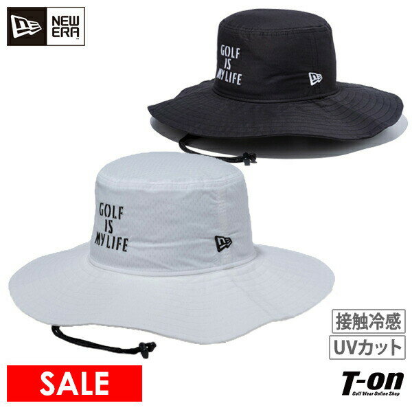 【20％OFF SALE】ニューエラ ゴルフ ニューエラ NEW ERA 日本正規品 メンズ レディース ハット アドベンチャーハット ワイドブリムハット UVカット 吸水速乾 遮熱 接触冷感 すべり部抗菌 あご紐付き ロゴ刺繍 2023 春夏 新作 ゴルフ