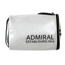 アドミラルゴルフ Admiral Golf 日本正規品 メンズ レディース シューズケース シューズバッグ エナメル調素材 高周波ロゴ 小物ポケット付き ゴルフ 3