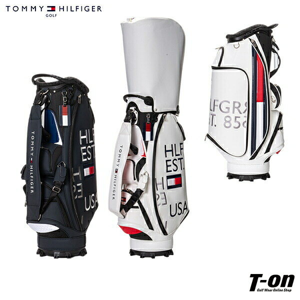 トミー ヒルフィガー ゴルフ TOMMY HILFIGER GOLF 日本正規品 メンズ レディース キャディバッグ 9.5型 47インチ対応 マットレザー調素材 ロゴ刺繍 【送料無料】 ゴルフ