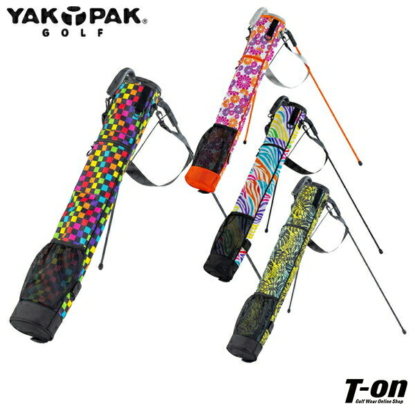 楽天【T-on】ティーオンヤックパック ゴルフ YAKPAK GOLF 日本正規品 メンズ レディース クラブケース スタンド式 セルフスタンドバッグ 5～6本収納可 チェック柄 ボタニカルフラワー柄 ゼブラ柄 カラフル 総柄 【送料無料】 ゴルフ