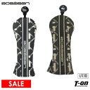 【30％OFF SALE】ロサーセン ROSASEN メンズ レディース ヘッドカバー ユーティリティ用ヘッドカバー ダイヤル式番手付き レザー調 モノグラム柄 ロゴ柄 総柄 ロゴプリント ゴルフ