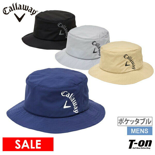 楽天【T-on】ティーオン【40％OFF SALE】キャロウェイ アパレル キャロウェイ ゴルフ Callaway APPAREL メンズ ハット バケットハット ベンチレーション仕様 パッカブル仕様 ロゴプリント ゴルフ