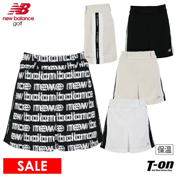ニューバランス ゴルフ new balance golf レディース スカート スウェットスカート 裏微起毛 ストレッチ 脇配色切替 ロゴテープデザイン フロントプリーツ仕様 【送料無料】 2024 秋冬 新作 ゴルフウェア