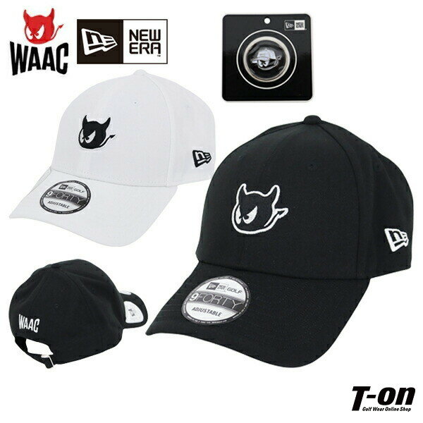 ワック×ニューエラ ゴルフ コラボ WAAC×NEW ERA GOLF 日本正規品 メンズ レディース キャップ ツイル素材 ニューエラゴルフコラボ ワッキーマーカー付き 日本企画初ワッキーデザインコラボキャップ ワッキーロゴ刺繍 2024 秋冬 新作 ゴルフ