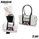 アドミラルゴルフ Admiral Golf 日本正規品 メンズ レディース ボストンバッグ レザー調素材 ユニオンジャックモチーフ ロゴ刺繍 底鋲付き 【送料無...