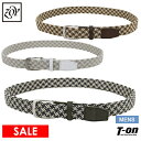 【30%OFF SALE】ゾーイ ZOY メンズ ベルト ゴムメッシュベルト 編込みベルト ミックスカラー 牛革ディティール 型押しロゴ 【送料無料】 ゴルフ