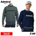 【30%OFF SALE】アドミラルゴルフ Admiral Golf 日本正規品 メンズ セーター クルーネック 綿混素材 フラッグロゴデザイン 配色ライン 【...