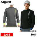 【30%OFF SALE】アドミラルゴルフ Admiral Golf 日本正規品 メンズ セーター モックネックセーター ニットプルオーバー 遠赤保温 ラインロ...