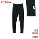 アルチビオ archivio レディース レギンス 10分丈 裏起毛レギンス 保温 ストレッチ ウサロゴプリント ワンポイントデザイン 【送料無料】 ゴルフ