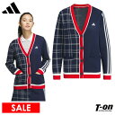 【30%OFF SALE】アディダス アディダスゴルフ adidas Golf 日本正規品 レディース カーディガン ニット Vネック アシンメトリーパターン ...
