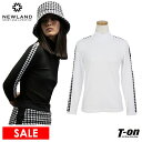 【Fashion THE SALE】【40%OFF SALE】ニューランド NEWLAND 日本正規品 レディース セーター ハイネック ニット リブセーター イタリア製 千鳥柄ジャガードディテール L SWEATER 【送料無料】