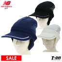 【30%OFF SALE】ニューバランス ゴルフ new balance golf メンズ レディース キャップ ニットキャップ つば付きニット帽 耳当て付き ジャガードロゴ ゴルフ