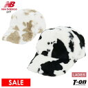 【30%OFF SALE】ニューバランス ゴルフ new balance golf レディース キャップ ファーキャップ フェイクファー カウスポット柄 アニマ...