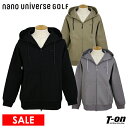 【30%OFF SALE】ナノユニバース ゴルフ NANOuniverse GOLF メンズ ブルゾン パーカー フーディ ダンボール素材 フルジップ コットン...