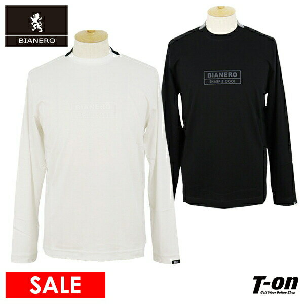 【50%OFF SALE】ラウラフェリーチェ ビアネロ Laura Felice Bianero メンズ Tシャツ 長袖 クルーネック ストレッチ 微光沢感 ロ...