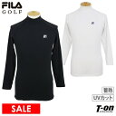 【30%OFF SALE】フィラ フィラゴルフ FILA GOLF メンズ インナーシャツ 長袖 ハイネックシャツ アンダーウェア 裏微起毛 +3.4℃ 蓄熱 ...