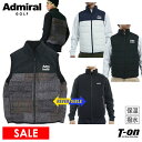 【30%OFF SALE】アドミラルゴルフ Admiral Golf 日本正規品 メンズ ベスト リバーシブルベスト 中綿ベスト フルジップベスト 裏起毛 保温...