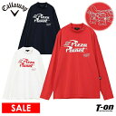 【30%OFF SALE】キャロウェイ アパレル キャロウェイ ゴルフ Callaway APPAREL メンズ ハイネックシャツ 長袖 モックネックシャツ トイ・ストーリーコラボ 綿混天竺素材 ストレッチ ロゴ&エイリアンプリント ゴルフウェア