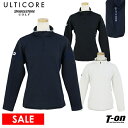 アルティコア ブリヂストン ゴルフ ULTICORE BRIDGESTONE GOLF レディース ハイネックシャツ ハーフジップ プルオーバー ストレッチ 幾何学キルトジャガード 異素材切替 ロゴプリント M〜3L 【送料無料】 2024 秋冬 新作 ゴルフウェア その1