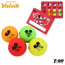 ボルビック Volvik メンズ レディース ゴルフボール ディズニーコラボ ミッキーマウス MICKEY VIMAT DZ PACK 1ダース 12球入り マ...