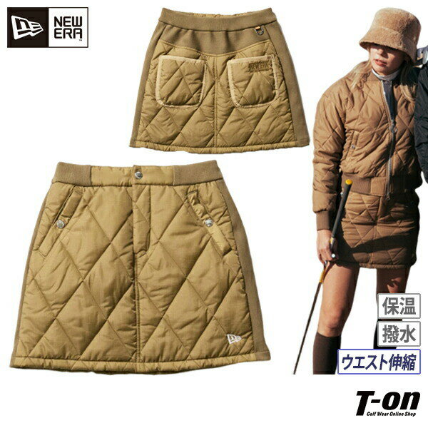 ニューエラ ゴルフ ニューエラ NEW ERA 日本正規品 レディース スカート 中綿スカート 保温 防寒 撥水 ウエスト伸縮 ダイヤキルト リブ二ット切替 ワンポイント刺繍 【送料無料】 2024 秋冬 新作 ゴルフウェアのサムネイル