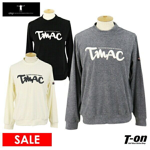 ティーマック T-MAC メンズ トレーナー パイル調ストレッチ素材 ソフトな風合い ロゴアップリケ 【送料無料】 2024 秋冬 新作 ゴルフウェア