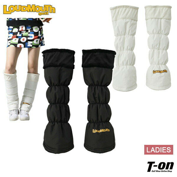 ラウドマウス ゴルフ LOUDMOUTH GOLF 日本正規品 日本規格 レディース レッグウォーマー 中綿入り レッグカバー 裏ボア 保温 防寒 ロゴプリント 2024 秋冬 新作 ゴルフ