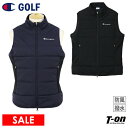 【30%OFF SALE】チャンピオン チャンピオン ゴルフ Champion 日本正規品 メンズ ベスト 中綿入り 保温 撥水 防風 両脇裏起毛素材 異素材切...