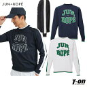 【タイムセール 5/7 13:00迄 10%OFF】ジュン&ロペ ジュンアンドロペ JUN&ROPE メンズ セーター クルーネック ニット インターシャカレッ...