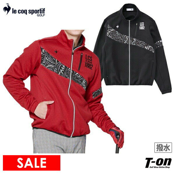 【ポイント10倍 10/17 9:59迄】ルコックスポルティフ ゴルフ ルコック le coq sportif GOLF メンズ ブルゾン 撥水 ストレッチ キルトジャガード素材 アーカイブプリント切替 ロゴ刺繍 【送料無料】 2024 秋冬 新作 ゴルフウェア